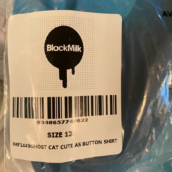 Blackmilk “Kitty Parade Cute As A Button Shirt”
Size 12 Aust/8 US NWT Cats Ghost - Picture 10 of 14